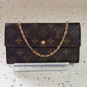 Louis Vuitton Brown Monogram Vintage Sarah Wallet